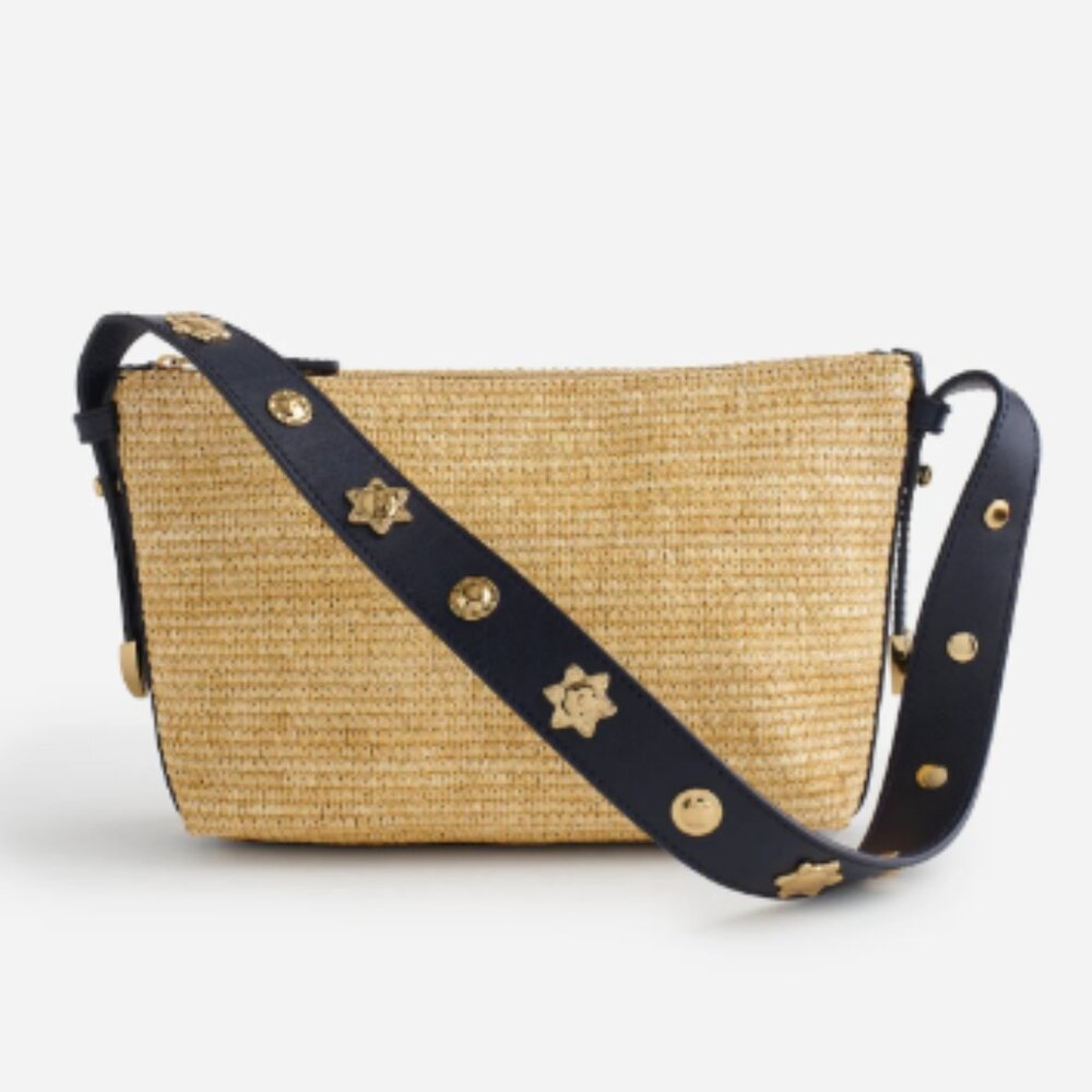 Madewell Women's The Sun Medallion Straw Shoulder Bag